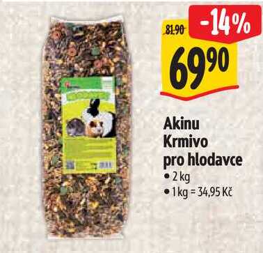 Akinu Krmivo pro hlodavce, 2 kg