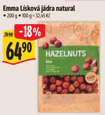 Emma Lísková jádra natural, 200 g