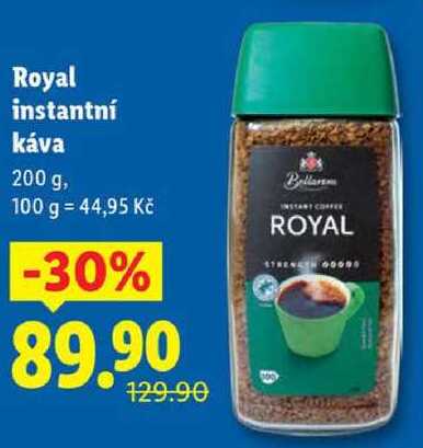 Royal instantní káva, 200 g 
