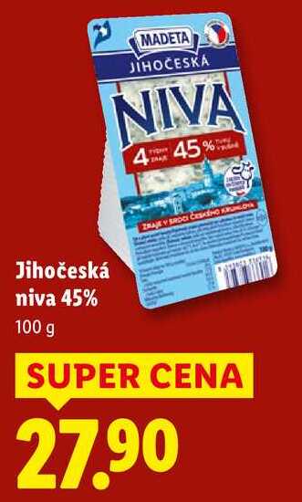 Jihočeská niva 45%, 100 g