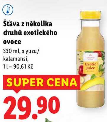 Šťáva z několika druhů exotického ovoce, 330 ml