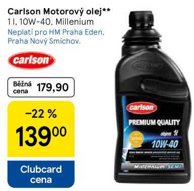 Carlson Motorový olej, 1 l, 10W-40, Millenium  