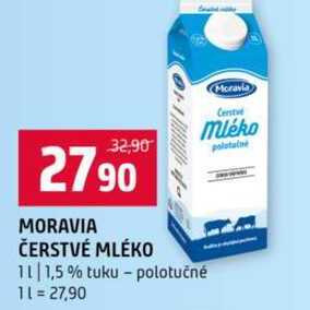 MORAVIA ČERSTVÉ MLÉKO 1 l