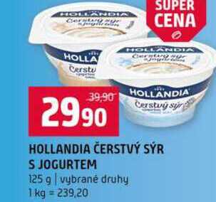 HOLLANDIA ČERSTVÝ SÝR S JOGURTEM 125 g