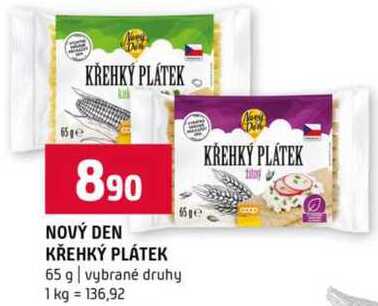 NOVÝ DEN KŘEHKÝ PLÁTEK 65 g