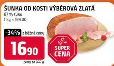 ŠUNKA OD KOSTI VÝBĚROVÁ ZLATÁ 100 g