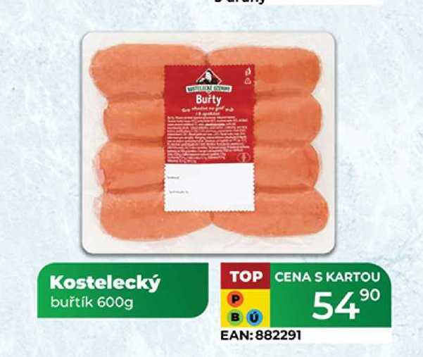 Kostelecký buřtík 600g  