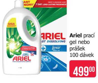  Ariel prací gel 100 dávek