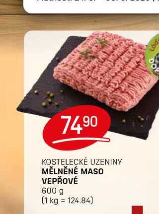 MĚLNĚNÉ MASO VEPŘOVÉ 600 g 