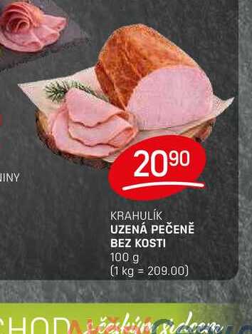 UZENÁ PEČENĚ BEZ KOSTI 100 g 
