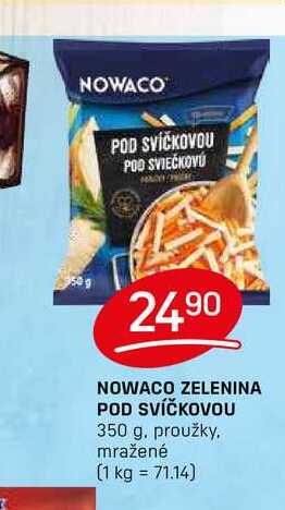 NOWACO ZELENINA POD SVÍČKOVOU 350 g. proužky. mražené