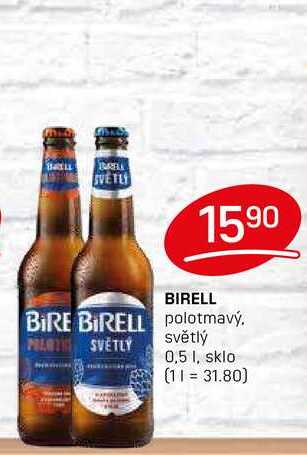 BIRELL polotmavý světlý 0,5l