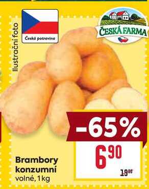 Brambory konzumní volné, 1kg