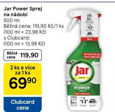 Jar Power Sprej na nádobí, 500 ml 