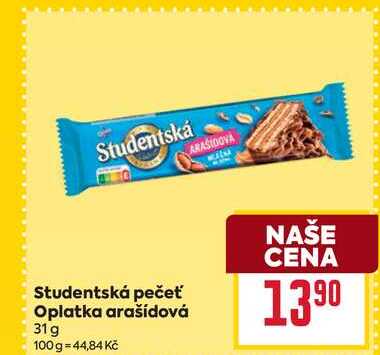 Studentská pečeť Oplatka arašídová 31 g 