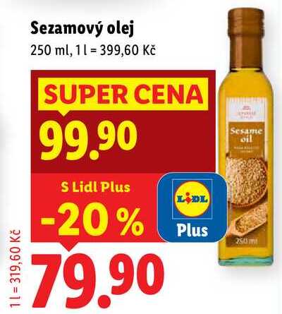 Sezamový olej, 250 ml