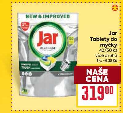 Jar Tablety do myčky 42/50 ks 