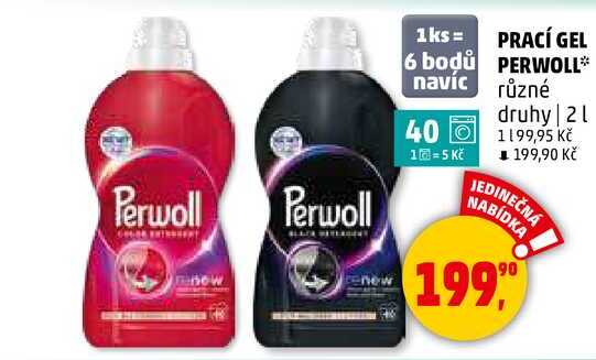 PRACÍ GEL PERWOLL různé druhy, 2 l