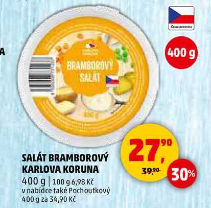 SALÁT BRAMBOROVÝ KARLOVA KORUNA, 400 g 