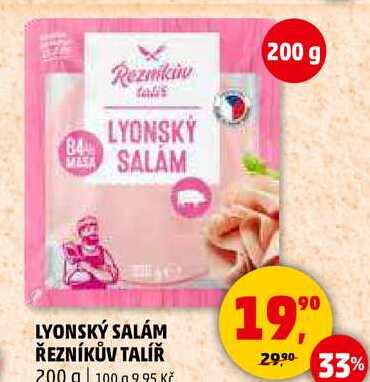 LYONSKÝ SALÁM ŘEZNÍKŮV TALÍŘ, 200 g