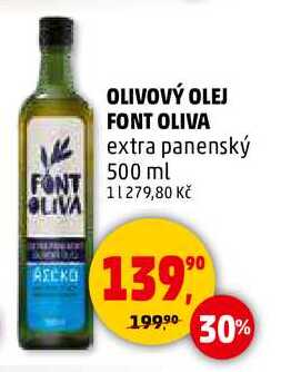 OLIVOVÝ OLEJ FONT OLIVA extra panenský, 500 ml 