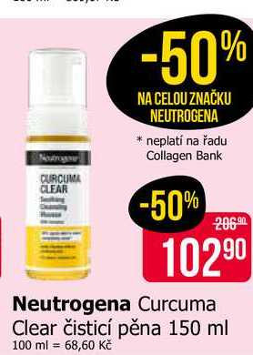Neutrogena Curcuma Clear čisticí pěna 150 ml