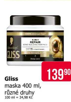 Gliss maska 400 ml, různé druhy