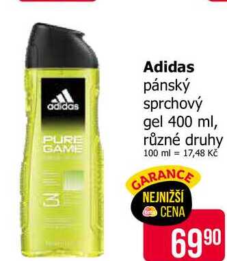 Adidas pánský sprchový gel 400 ml, různé druhy 