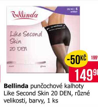 Bellinda punčochové kalhoty Like Second Skin 20 DEN, různé velikosti, barvy, 1 ks 