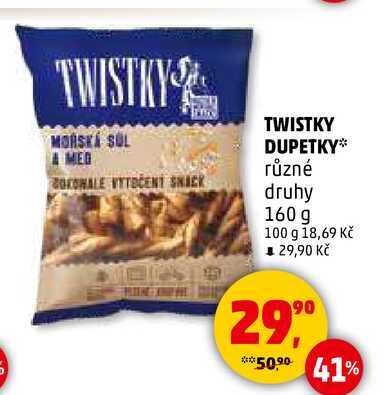 TWISTKY DUPETKY různé druhy, 160 g 