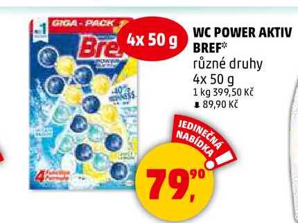 WC POWER AKTIV BREEF, 4x 50 g