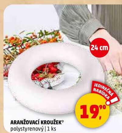 ARANŽOVACÍ KROUŽEK polystyrenový, 1 ks