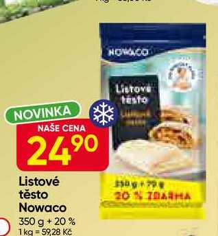 Nowaco Listové těsto 350 g + 20% 