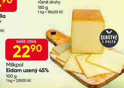 Milkpol Eidam uzený 45% 100 g 