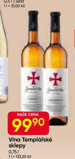 Templářské sklepy 0,75l