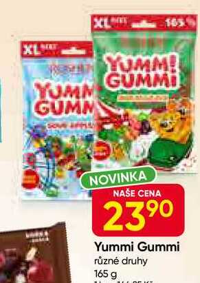 Yummi Gummi různé druhy 165 g 