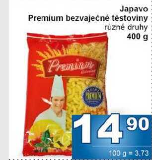 Japavo Premium bezvaječné těstoviny Premium různé druhy 400 g 