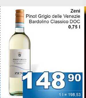 Zeni Pinot Grigio delle Venezie Bardolino Classico DOC 0,75l