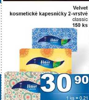 Velvet kosmetické kapesničky 2-vrstvé classic 150 ks 