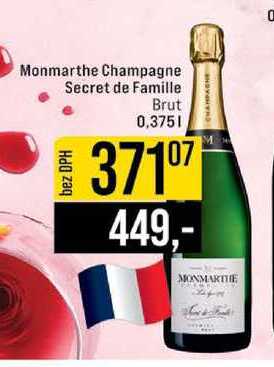 Monmarthe Champagne Secret de Famille Brut 0,375 l