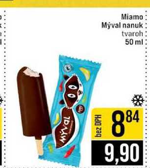 Miamo Mýval nanuk tvaroh 50 ml