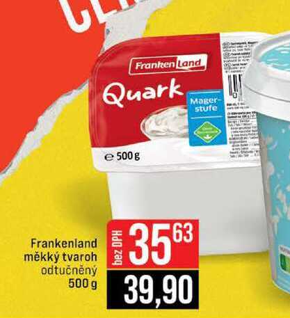 Frankenland měkký tvaroh odtučněný 500 g 