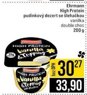 Ehrmann High Protein pudinkový dezert se šlehačkou 200 g