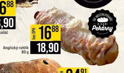 Anglický rohlík 80 g 