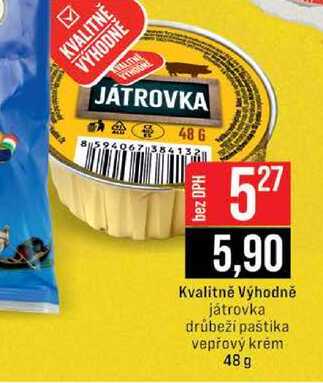 Kvalitně Výhodně paštika 48 g 