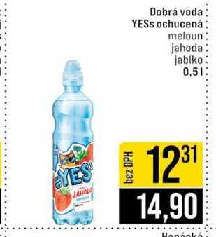 Dobrá voda YESS ochucená 0,5 l