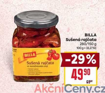 BILLA Sušená rajčata 280/150 g 