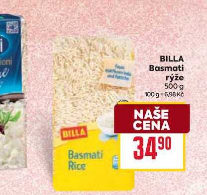 BILLA Basmati rýže 500 g 