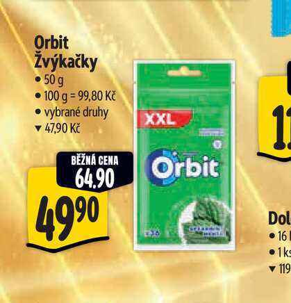 Orbit Žvýkačky 50 g  