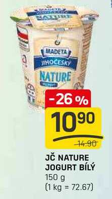 JČ NATURE JOGURT BÍLÝ 150 g 
